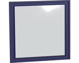 Oglinda baie Rustica 70x80 cm albastru