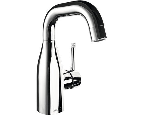 Baterie lavoar monocomanda Lay, cartus ceramic, ventil click-clack, crom