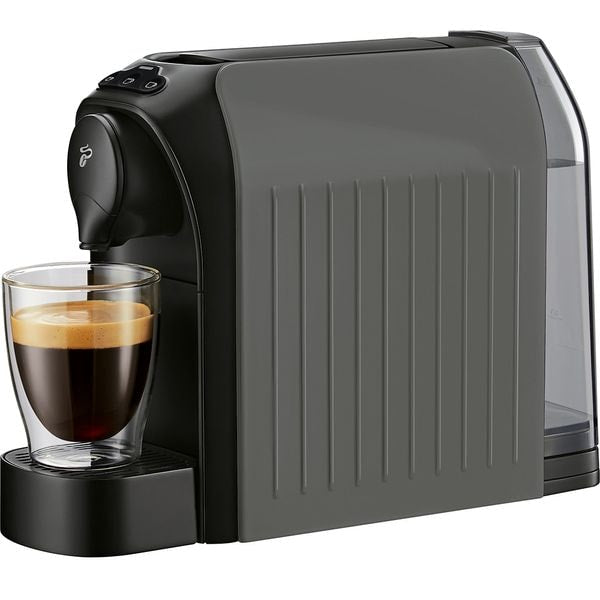 Pachet: Espressor Capsule TCHIBO Cafissimo Easy + 70 Capsule EASYMETSLV70, 0.65l, 1250W, 15 bar, Gri-Negru
