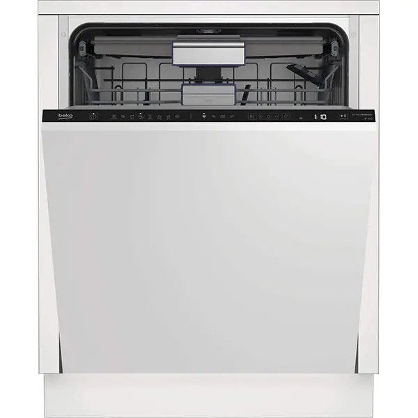 Masina de Spalat Vase Incorporabila BEKO BDIN38522Q, Hygiene Shield, 15 seturi, 8 programe, 60 cm, Clasa E, Alb