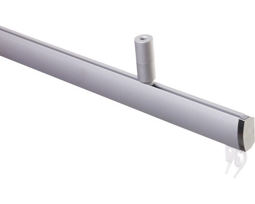 Galerie Simpla Aluminiu, Prindere De Tavan, Argintiu 100 Cm