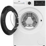 Masina de spalat rufe Beko B5WFT810416, 10 kg, 1400 RPM, AutoDose, Recycled Tub, Homewiz Remote Control, Clasa A, Motor ProSmart Inverter, AddXtra, Hygiene+ cu SteamCure, AutoClean Detergent Drawer, Fast+, Alb