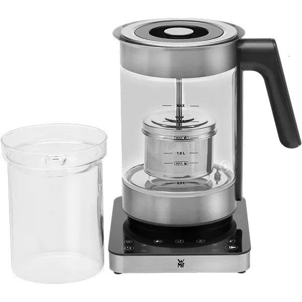 Fierbator apa WMF Lono 413160011, 1.6l, 3000W, Argintiu-Negru