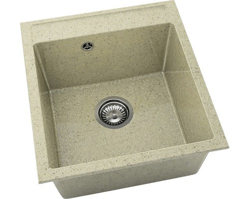 Chiuveta Bucatarie Cu O Cuva Fat Avangard 224 51x46 Cm, Fara Picurator, Granixit Sandcastle