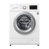 Masina de spalat rufe LG F4J3TS4WE, 8 kg, 1400 rpm, Motor Inverter Direct Drive, Clasa D, Smart Diagnosis, Steam, Alb
