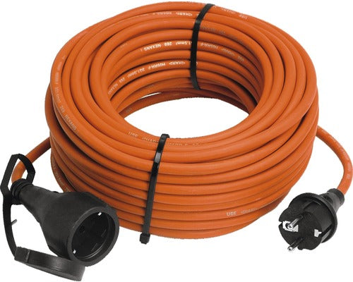 Prelungitor Electric 20m 3600w Rosu, Cablu Cauciuc, Pentru Exterior Ip44