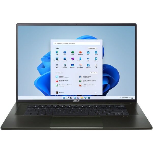 Laptop ACER Swift Edge SFA16-41-R2K7, AMD Ryzen 5 6600U pana la 4.5GHz, 16" WQUXGA, 16GB, SSD 512GB, AMD Radeon Graphics 680M, Windows 11 Home, Negru