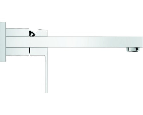 Baterie lavoar Grohe Eurocube 23447000, 1/2'', montare pe perete, marimea L, monocomanda, necesita set fixare, crom