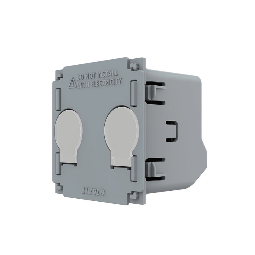 Modul Intrerupator, LIVOLO, Dublu, Cap Scara/ Cap Cruce, Aplicatie ZigBee, Touch