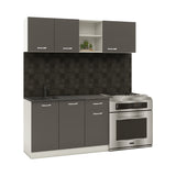 Set Bucatarie haaus Kara, Antracit/Alb, L 180 cm