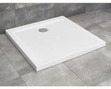 Cadita De Dus Patrata Radaway Doros C 80x80x4.5 Cm Acril Alb Sdrc8080-01