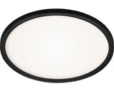 Plafoniera Cu Led Integrat Slim 22w 3000 Lumeni Ø420 Mm, Negru