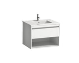 Set Esma Baza Lavoar si Lavoar, 1 Sertar, PAL, 65 cm, Alb