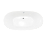 Cada de Baie Ovala Freestanding Egg FR06, 170x80x58 cm, Acril, Exterior, Negru