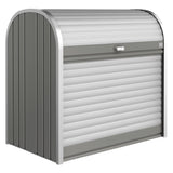 Magazie depozitare, gradina/terasa, Maison Mex STOREMAX, L.117 l.73 H.109 cm, gri metalizat
