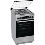 Aragaz GORENJE GK5C61XJ, 4 arzatoare, Gaz, Electric, L 50 cm, Grill, Inox