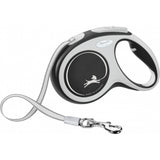 Lesa Flexi New Comfort Retractabila Banda M 5 m/ 25 kg Negru 213501