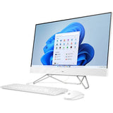Sistem PC All in One HP 27-cb0031nq, AMD Ryzen 7 5700U pana la 4.3GHz, 27" Full HD, 8GB, SSD 512GB, AMD Radeon Graphics, Windows 11 Home, Alb