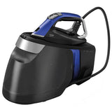 Statie de calcat BEKO SGA9130B, 3000W, 600g/min, 1.8l, talpa SteamGlide, igienizeaza 99,9% din bacterii, cu abur puternic, Smart-Hygiene si iluminare LED, Albastru-Negru