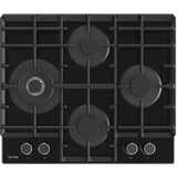 Plita incorporabila GORENJE GTW6D42AB, gaz, 4 arzatoare, Negru