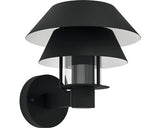 Aplica Chiappera E27 Max. 1x40w, Pentru Exterior Ip44, Negru/sticla