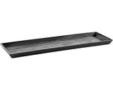 Farfurie Ecopots Bruges Plastic 47, 5x19, 5x2, 5 Cm Gri Inchis