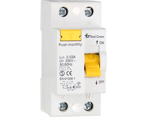Intreruptor Automat Cu Protectie Diferentiala Total Green Rcbo 1p+n 63a 6ka/30ma, Curba C