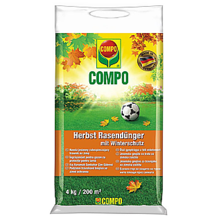Fertilizator de toamna pentru gazon Compo cu eliberare lenta, 4 kg