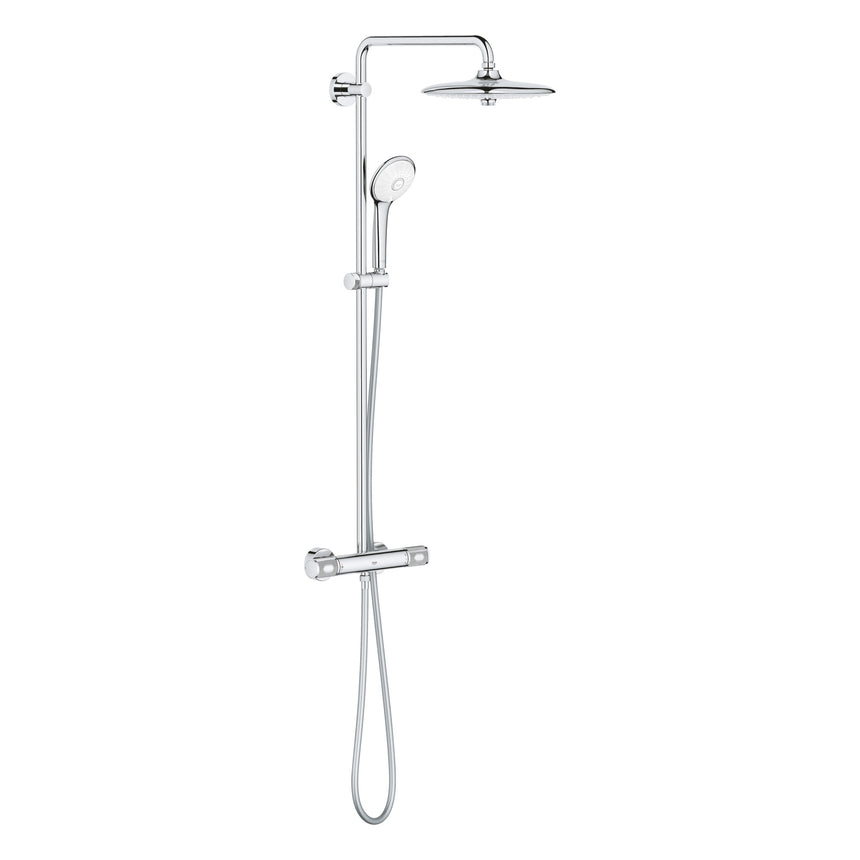 Sistem de dus Euphoria System 260 27296003, 1/2'', aparent, termostat, 260 mm, crom