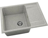 Chiuveta Bucatarie Granixit Cu O Cuva Fat Avangard 238 65x49 Cm, Cu Picurator, Reversibila, Pewter
