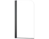 Paravan Cada Form & Style Bafia75x140 Cm, 1 Element, Sticla Transparenta, Profil Negru