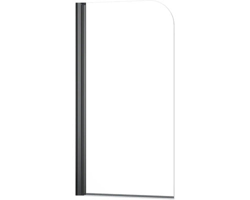 Paravan Cada Form & Style Bafia75x140 Cm, 1 Element, Sticla Transparenta, Profil Negru