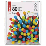 Emos LED sir de lumina Cherry cu cronometru 8m pentru exterior si interior, multicolor