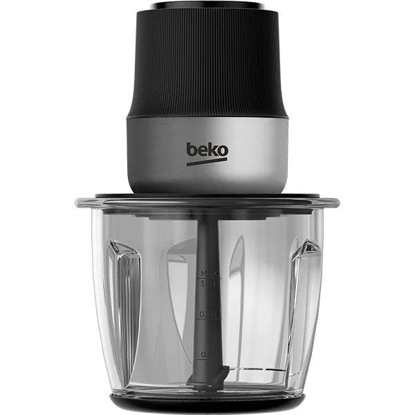 Mini Tocator BEKO CHG81442BX, 1l, 400W, 2 treapte viteza, Argintiu-Negru