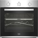 Cuptor incorporabil Beko BIG12100X, Gaz, 66 l, Grill gaz, Rotisor, Siguranta flacara, RecycledNet, Iluminare halogen, Inox