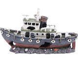 Decoratiune Acvariu Epava Pescador 28x18, 5x9 Cm Gri