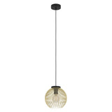 Pendul EGLO VENEZUELA 900166, E27 1X40W Ø235, Negru, Auriu IP20
