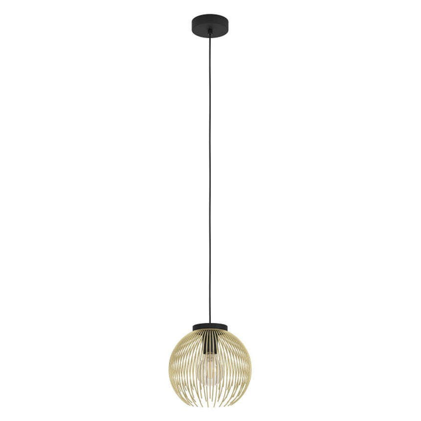 Pendul EGLO VENEZUELA 900166, E27 1X40W Ø235, Negru, Auriu IP20