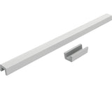 Prag cabina dus drept din marmura compozita 140 cm Alb sanitar
