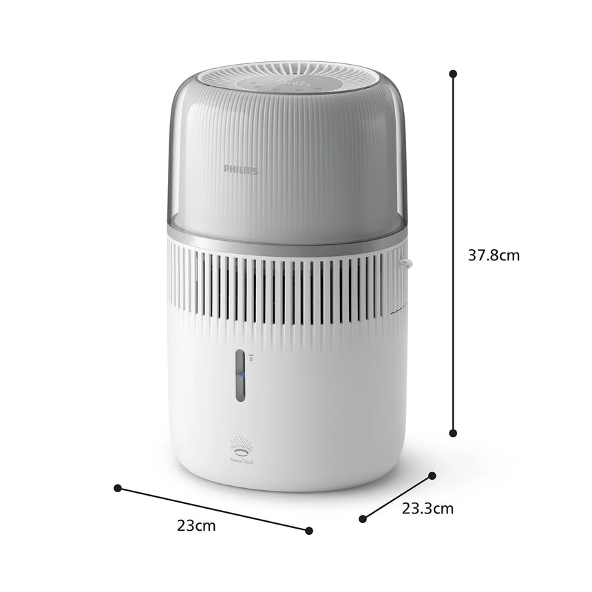 Umidificator Philips HU5710/00, tehnologie NanoCloud, capacitate 4,5L, pentru camere de pana la 56m², alb