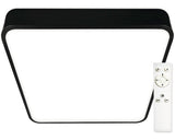 Plafoniera, Lumina Alba 3000-6500k, Include Telecomanda, Negru