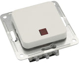 Intrerupator Simplu & Cap-scara Roth Lange Basic, Cu Lumina, Alb
