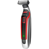 Aparat de ras, tuns si conturat Rowenta Formula 1® TN604MF0, 5 piepteni, fara fir, Functie Wet&Dry, inox, rosu