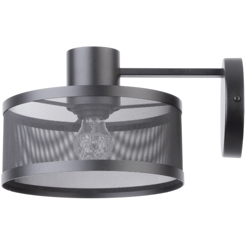 Lampa de perete Bono cu 1 sursa de lumina, Sigma, Otel, Negru, E27, 11.5 cm