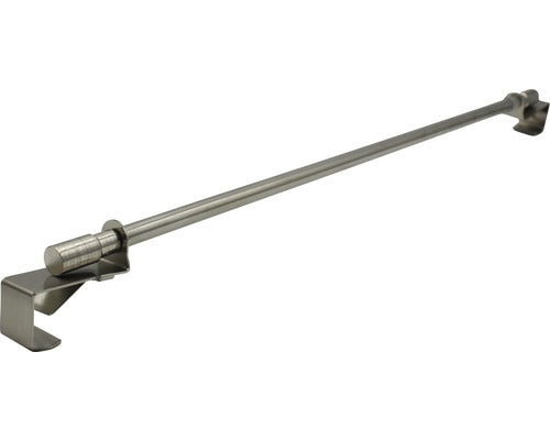 Bara Perdea Cilindrica Extensibila, Aspect Inox, 45-75 Cm
