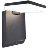 Aplica cu panou solar Lutec Moze, senzor de miscare, 8W, 1000 lm, 1500 mAh, lumina alba neutra (4000K), IP44, Negru mat
