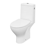Vas WC compact Cersanit 674, K116-036, Clean On, evacuare orizontala, cu capac duroplast Moduo slim, inchidere lenta, rezervor 3/5 l