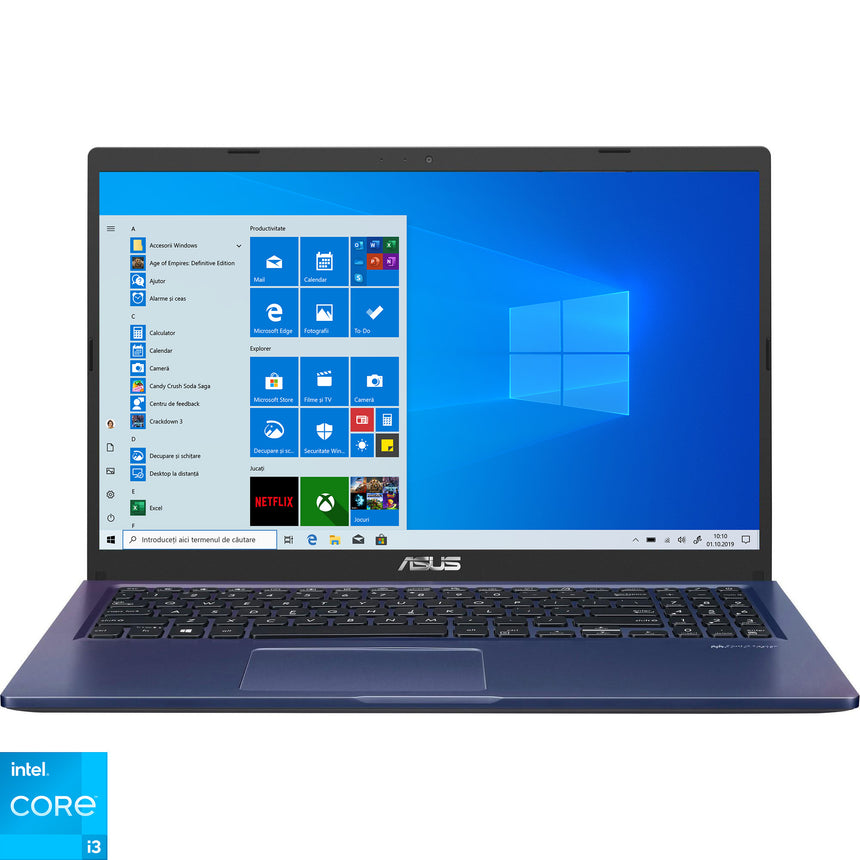 Laptop ASUS X515EA cu procesor Intel® Core™ i3-1115G4, 15.6", Full HD, 8GB, 256GB SSD, Intel® UHD Graphics, Windows 10 Home, Peacock Blue