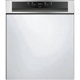 Masina de spalat vase semi-incorporabila Whirlpool WBC3C34PFX, 14 seturi, 8 programe, Clasa D, Motor Inverter, PowerClean Pro, Tehnologia al 6-lea Simt, Sistem Natural Dry, 60 cm, Inox
