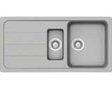 Chiuveta Bucatarie Cu 1 Cuva + ½ Schock Formhaus D-150l 100x50 Cm, Cu Picurator, Reversibila, Cristalite Croma